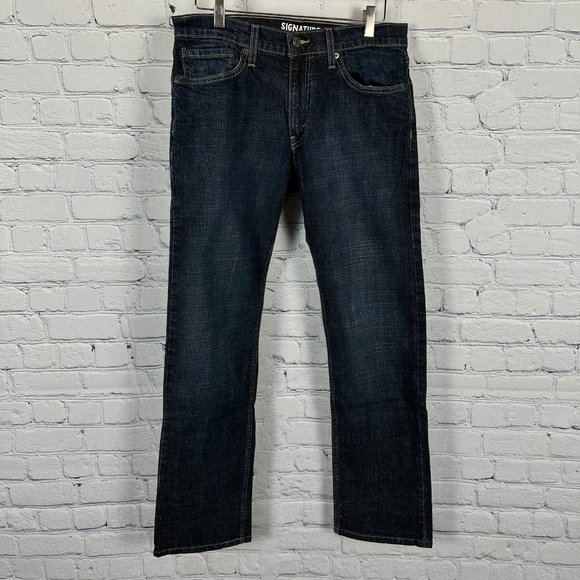 Levi Strauss Men's‎ Signature S51 Straight Leg Denim Jeans, Size W32 x L32 - Picture 1 of 7